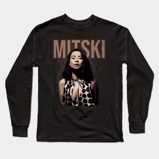 Mitski // Brown vintage Long Sleeve T-Shirt